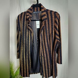 Lurex Stripe Blazer